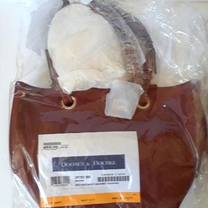 Dooney & Bourke Medium East/West Grommet Shopper in Brown